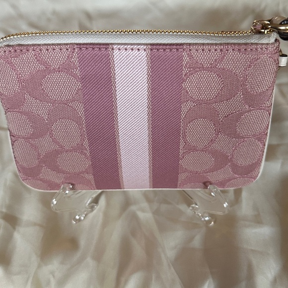 Coach Pink Dempsey Wristlet - Picture 4 of 8